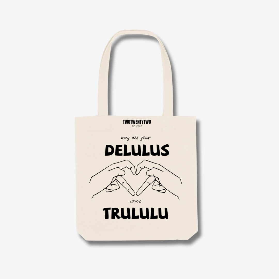 DELULU tote bag