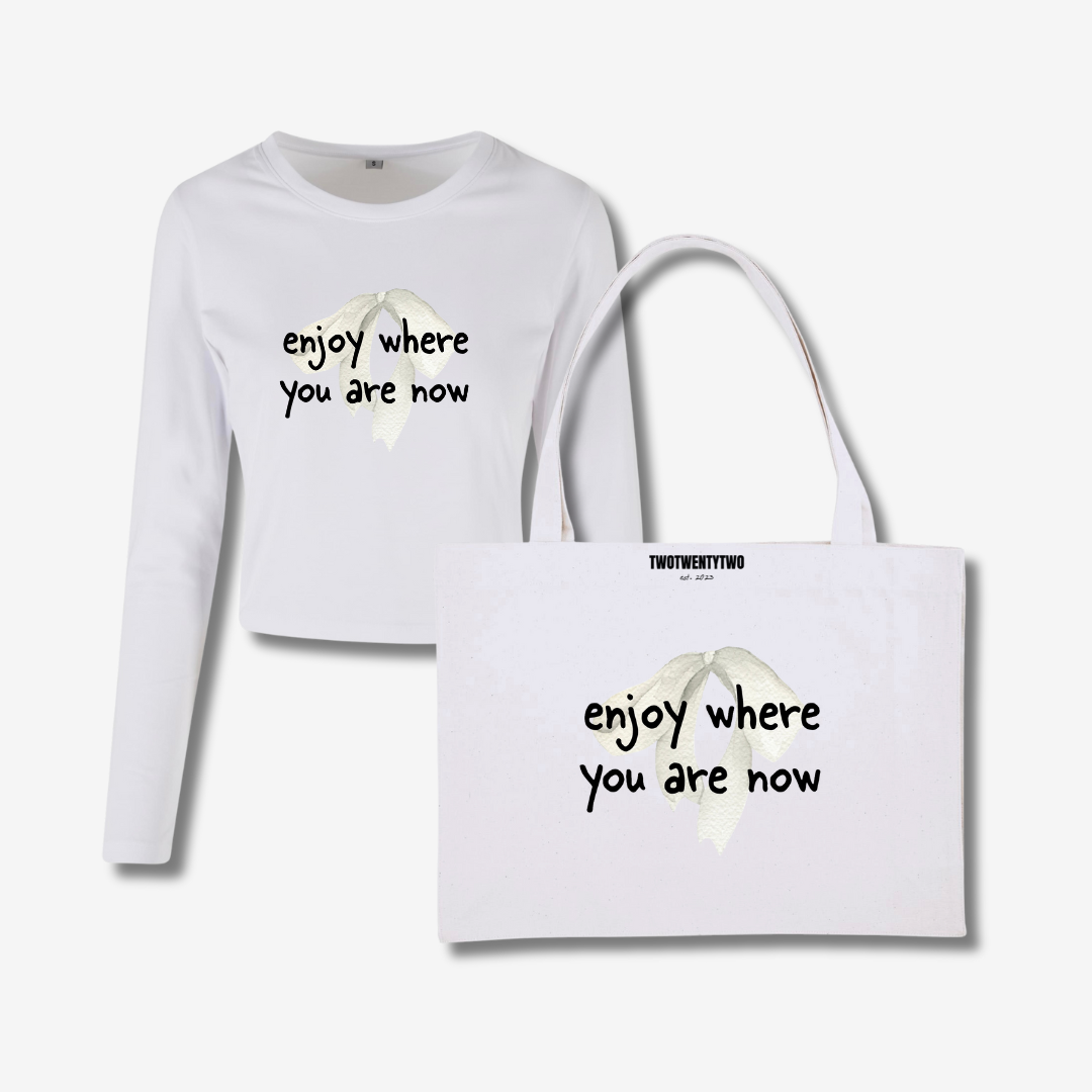 HERE & NOW longsleeve & shopping bag bundle